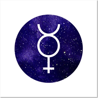 Mercury Symbol Posters and Art